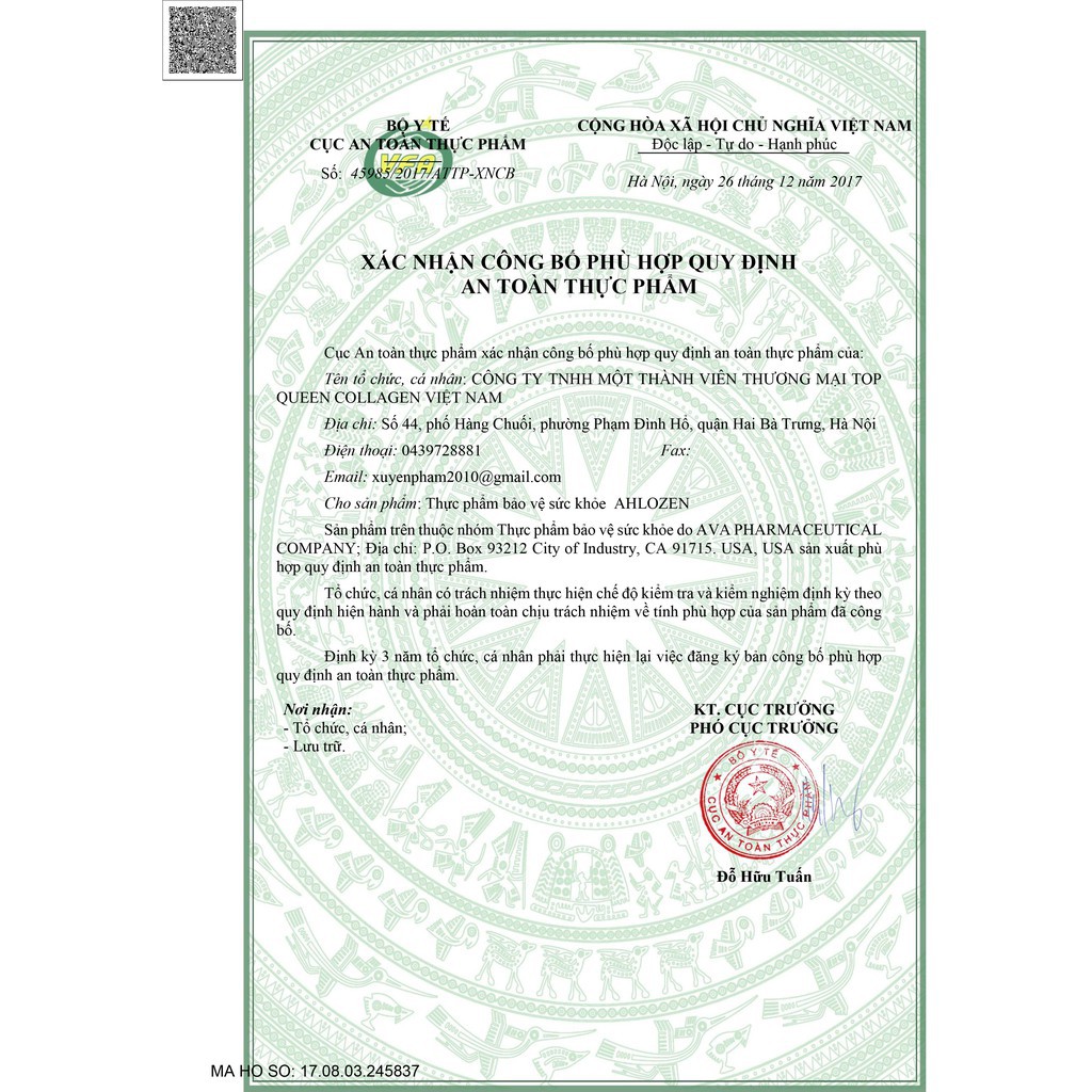 ✅(CHÍNH HÃNG) Thực phẩm bảo vệ sức khỏe collagen + A,E,C 12000mg AHLOZEN GOLD của Mỹ | BigBuy360 - bigbuy360.vn