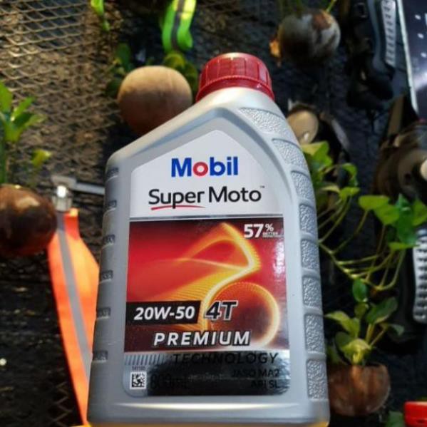 Nhớt Xe Số Mobil Super Moto 20W50 - Nhập Khẩu Singapore