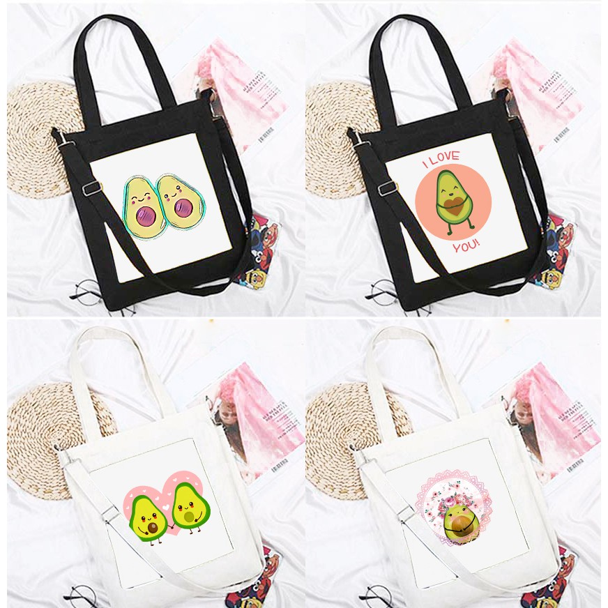 Túi đeo chéo quả bơ avocado TĐC22 túi tote thần tượng thời trang hoạt hình cute