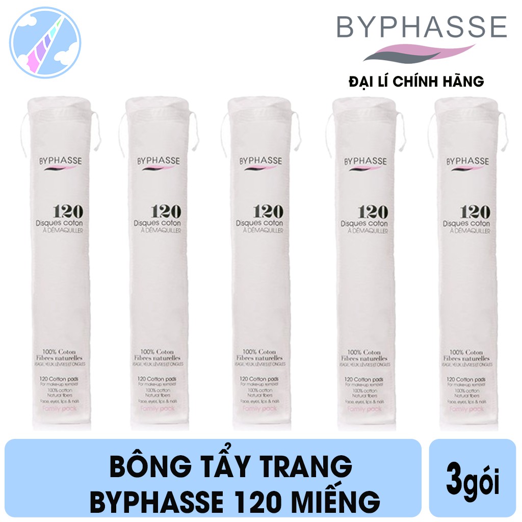 Bông Tẩy Trang Byphasse 120 Miếng