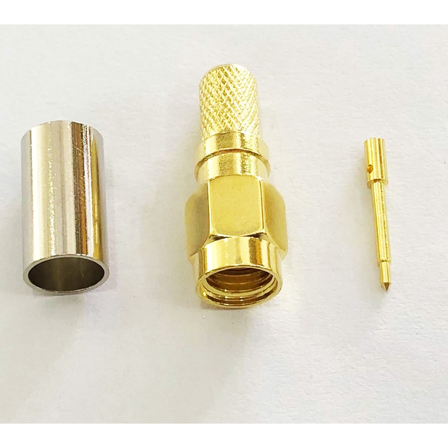 1PC SMA Nam Cắm Uốn Cho RG8X RG-8X LMR240 Cáp Đồng Trục Đầu Nối Thẳng