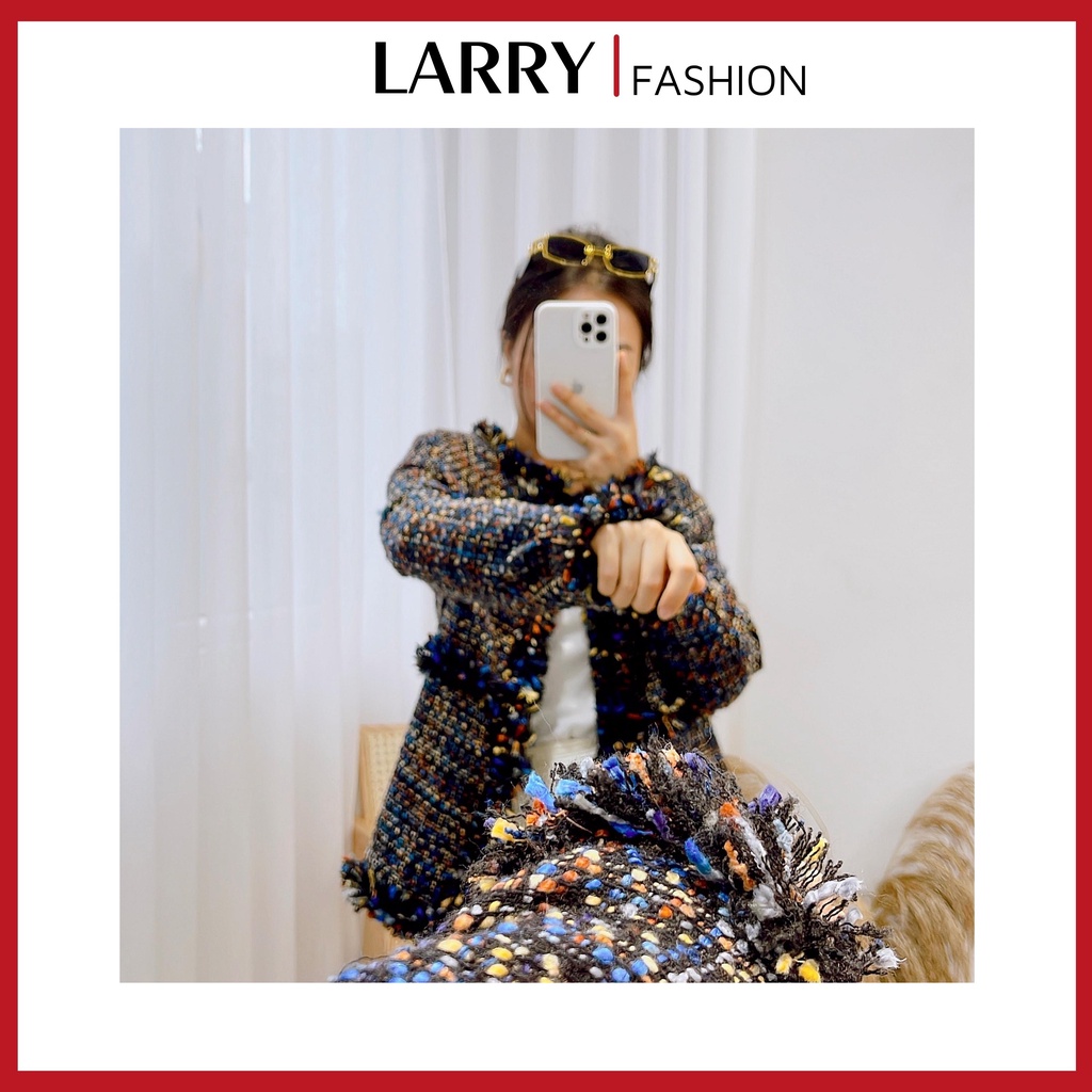 Áo Khoác Dạ Tweed Hàng Thu Đông Cao Cấp Thiết Kế 2 Lớp A292 - Larry Clohting