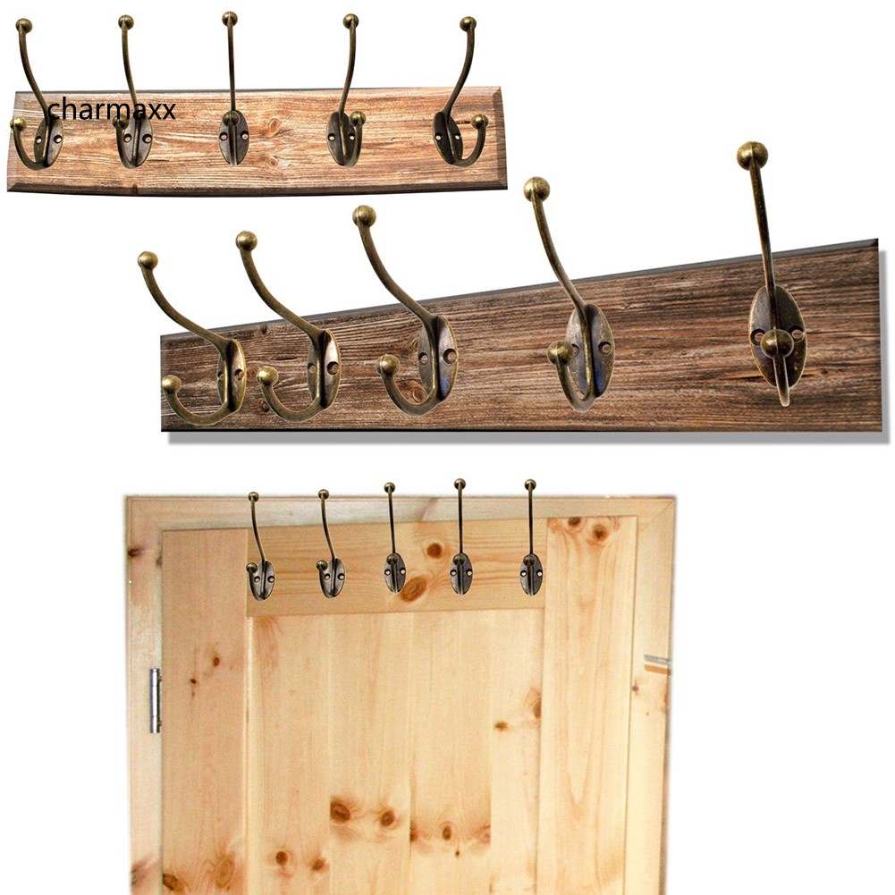 CMAX_Vintage Bronze Home Furniture Wardrobe Wall Mount Hook Clothes Towels Hanger