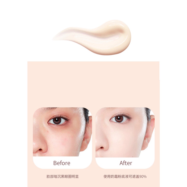 Kem Nền Che Khuyết Điểm NOVO Dưỡng Ẩm Kiểm Soát Dầu Kháng Nước Lâu Trôi