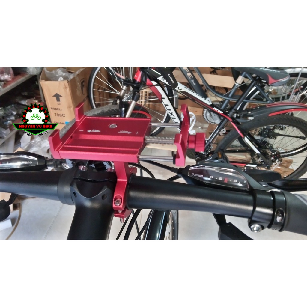 Giá đỡ nhôm kẹp điện thoại cho xe đạp BPB - Rẻ nhất HN