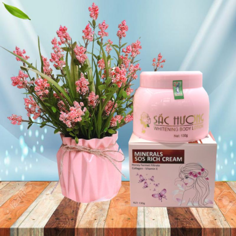 Kem Dưỡng Trắng Da Body Chống Nắng Sắc Hương 130g