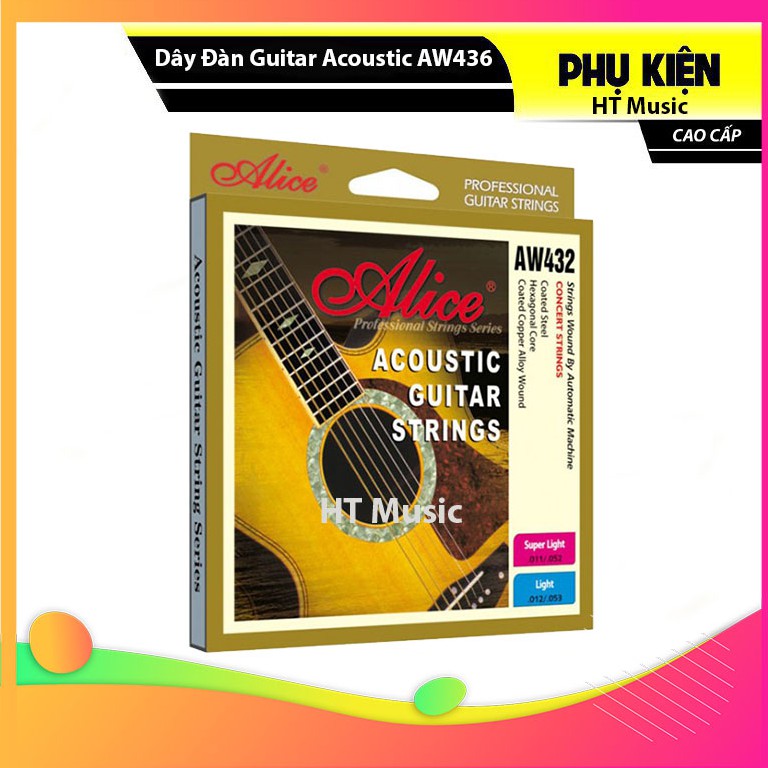 Dây Đàn Guitar Acoustic Alice AW432 Cao Cấp Giá Rẻ