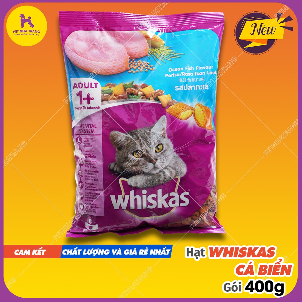 Thức Ăn Cho Mèo Whiskas 400g 2 Mùi Vị Chính Hãng Giá Tốt 8853301144919