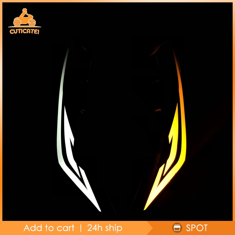 Đèn Pha Trước Màu Đỏ + Vàng Cuticate1 Dành Cho Xe Mô Tô Yamaha aerox155 nvx155