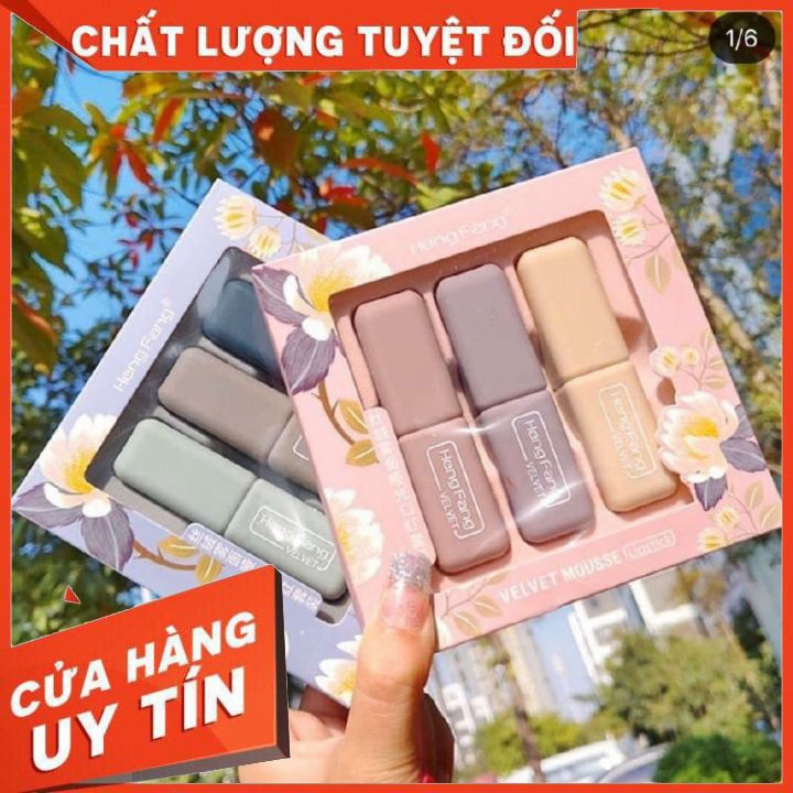Sét son sáp 3 cây Heng Fang ♥️ HOT ♥️ Siêu lì Siêu mướt