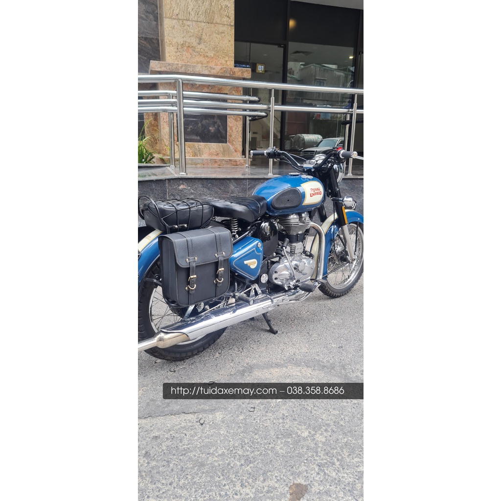 Túi da xe Royal enfield classic 500.