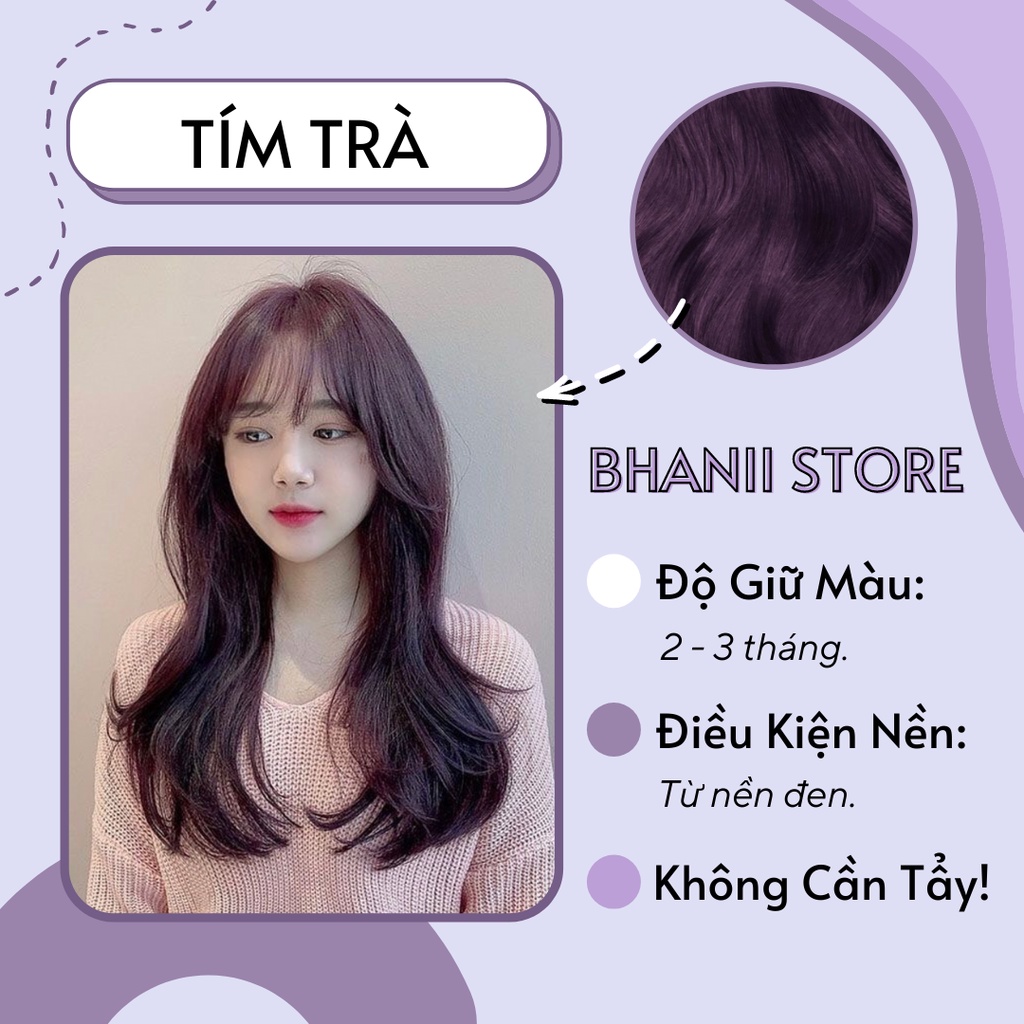 Thuốc nhuộm tóc Tone Màu Tím bhanii store