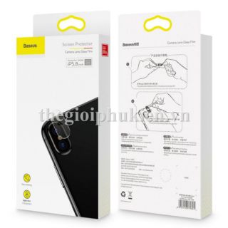 Bộ 2 dán kính camera cho IPhone XS Max hiệu Baseus chính hãng ( 1 hộp 2 dán kính )