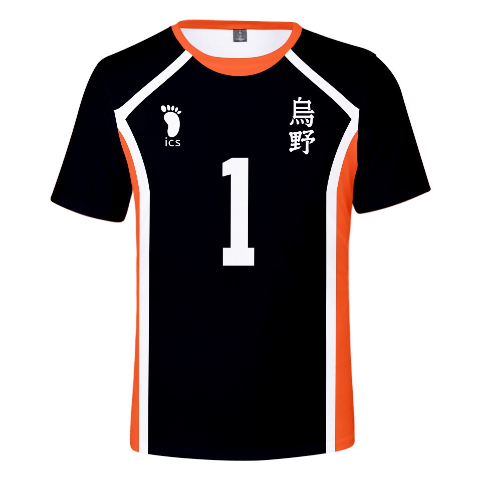 Haikyuu! Áo Thun Tay Ngắn Hóa Trang Nhân Vật Anime Fukurodani