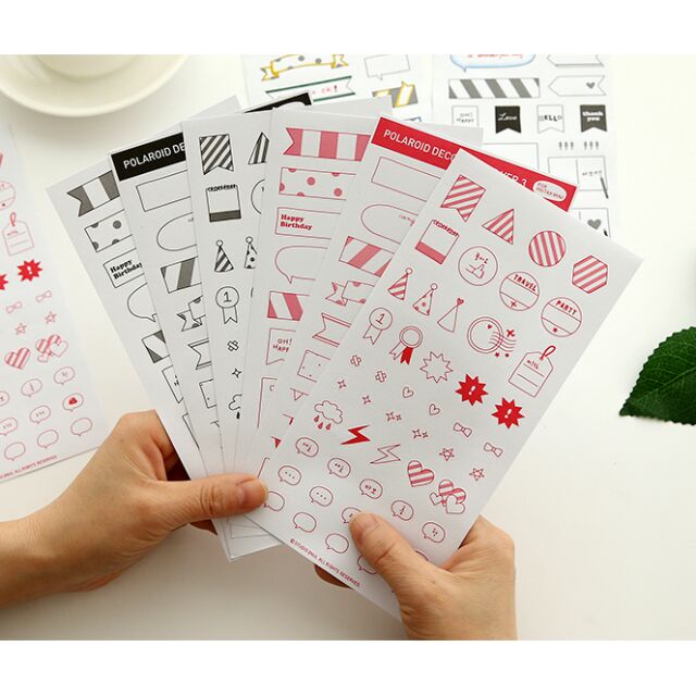 Bộ 06 trang sticker note