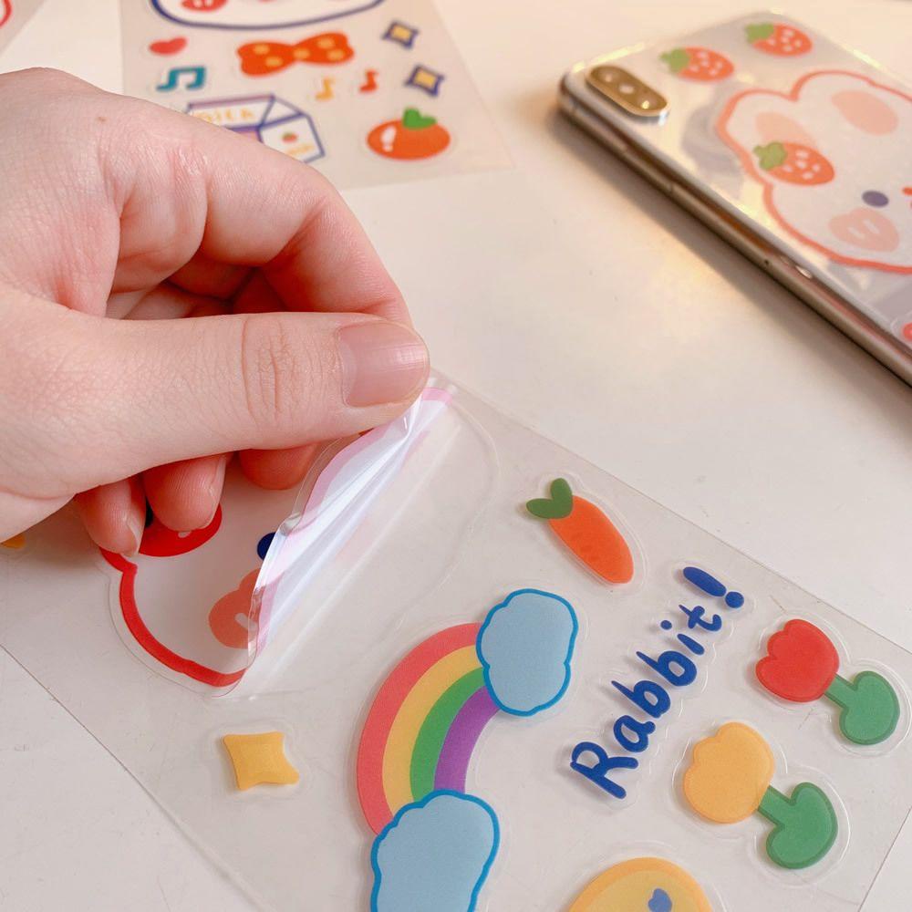 Sticker Dán Trang Trí Điện Thoại / Sổ Tay Hình Gấu Dễ Thương