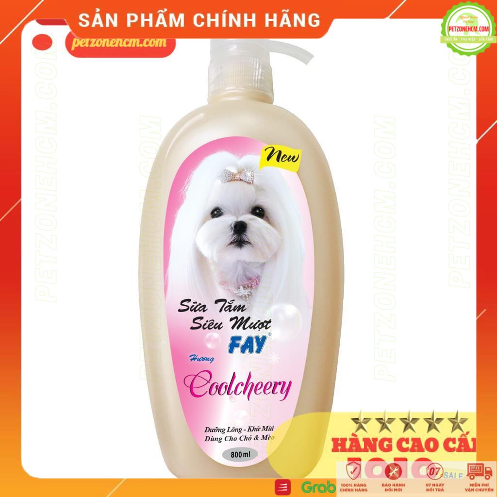 Sữa tắm cho chó mèo Fay💥 FREESHIP 💥Fay Coolcheery 800ml - siêu mượt - thơm dưỡng lông - PetZoneHCM