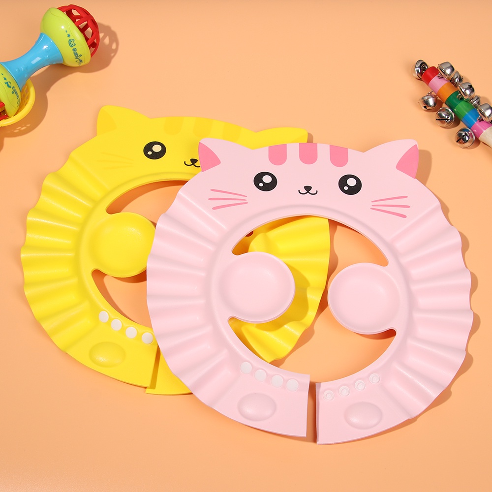 Mũ Gội Đầu Chắn Nước An Toàn Có Thể Điều Chỉnh Nhiều Màu Cho Bé