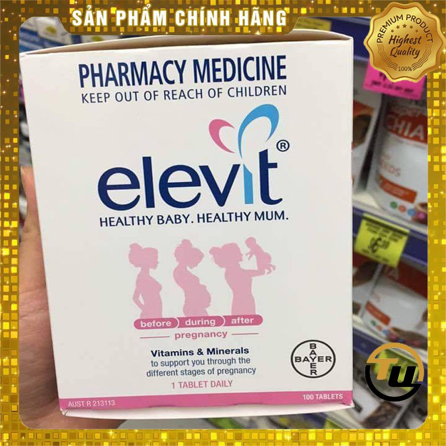 Vitamin tổng hợp elevit bầu 100 viên