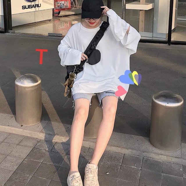 Sét quần bò lửng áo trơn TTO789