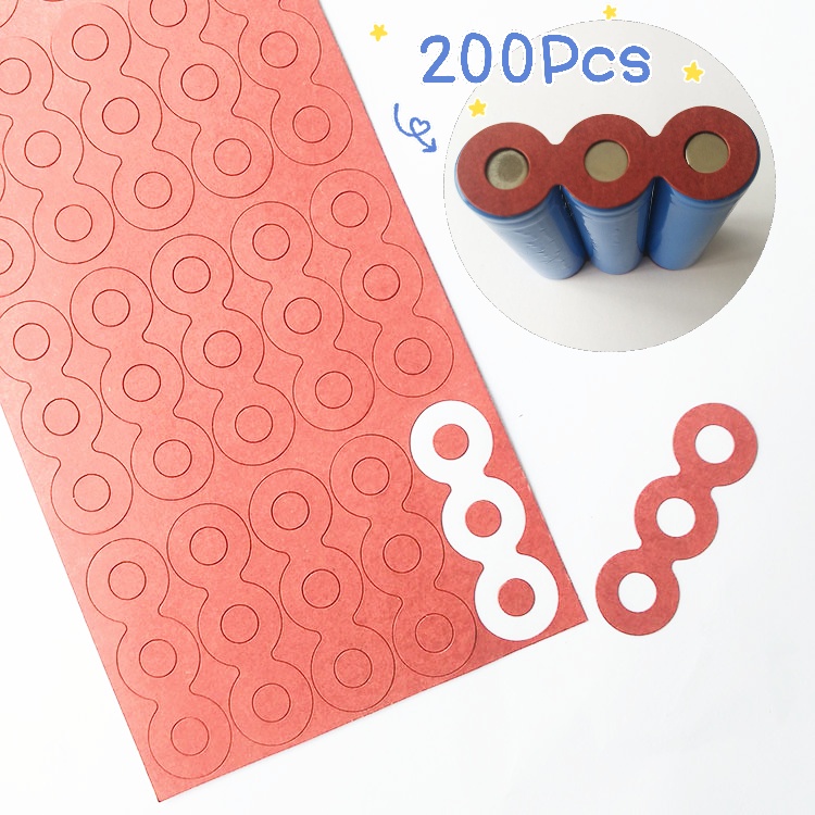 Set 200 Vòng Đệm Cách Nhiệt Pin Lithium-Ion Cho Pin 18650