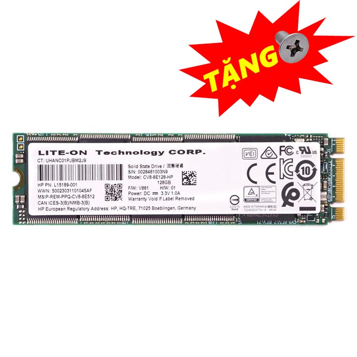 [Mã ELMS05 giảm 5% đơn 300k]Ổ cứng SSD M.2 SATA Lite-on 128GB - bảo hành 3 năm - SD74
