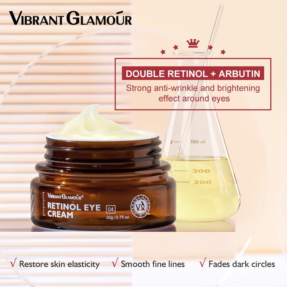 Kem Dưỡng Mắt VIBRANT GLAMOUR 20g Chứa Retinol Hyaluronic Giảm Quầng Thâm Nếp Nhăn Và Chống Lão Hóa V0X0