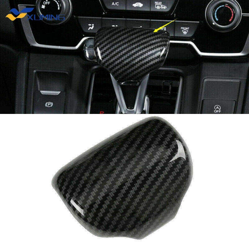 Vỏ Bọc Cần Số Xe Hơi Bằng ABS Họa Tiết Sợi Carbon Cho Honda CR-V CRV 2017 2018 2019 2020 2021