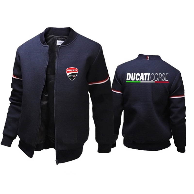 Áo khoác bóng chày tay dài có khóa kéo thời trang cho nam Ducati 2022