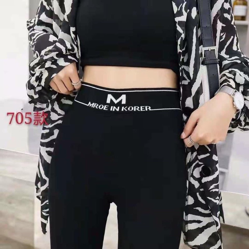 Quần legging lót lông chữ M