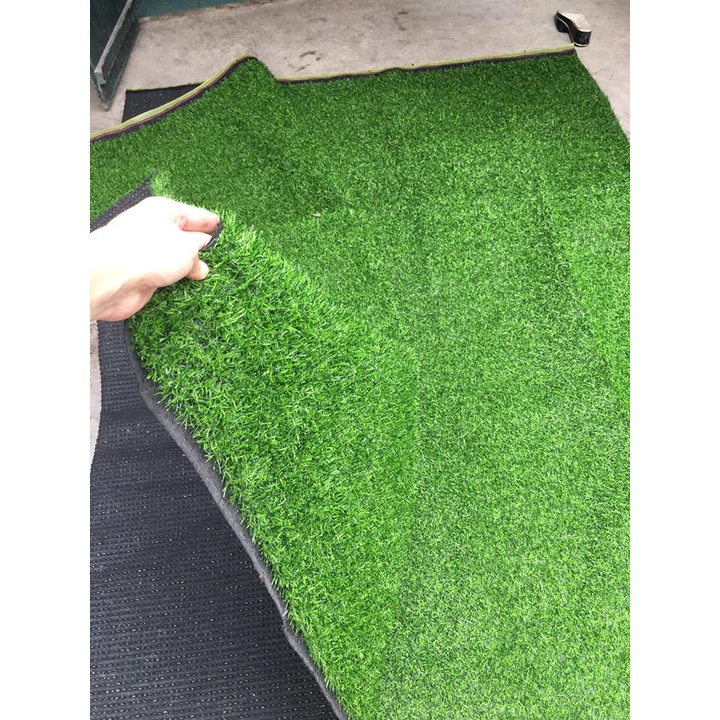 Thảm Cỏ Nhân Tạo Sân Vườn 2cm Loại Đế Dù Nặng