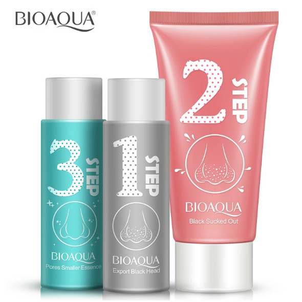 Combo 3 chai 3 bước giảm mụn đầu đen BIOAQUA [CHÍNH HÃNG]