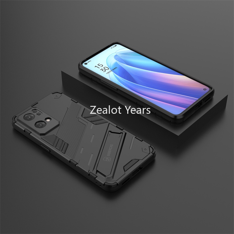 Ốp Điện Thoại Cứng Kiểu Áo Giáp Gắn Giá Đỡ Chống Sốc Cho OPPO Reno7 Pro 5G Reno 7 Reno7Pro