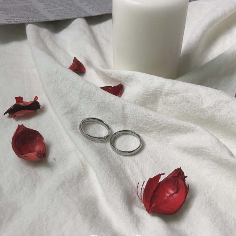 Nhẫn Thép Titan Thiết Kế Đơn Giản Cá Tính