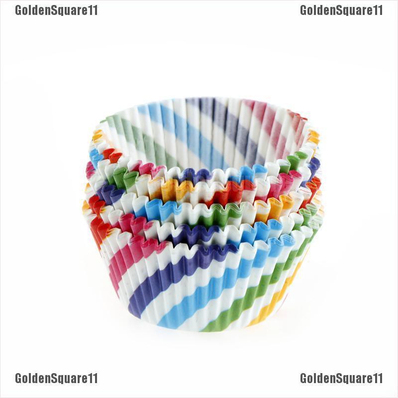 Set 100 CốC GiấY ĐựNg BáNh cupcake NhiềU MàU SắC