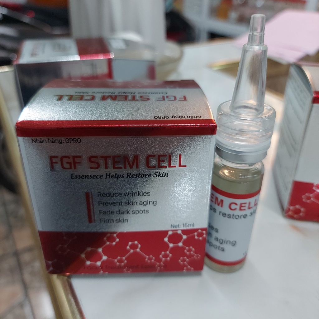 Serum Dưỡng Tế Bào Gốc Nhung Hươu FGF STEM CELL 15ml Tái Tạo Da , Mờ Thâm ,Săn Chắc Da