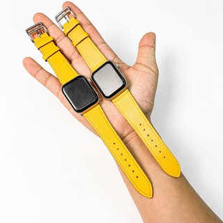 DÂY DA MÀU VÀNG SANG CHẢNH DÀNH CHO ĐỒNG HỒ THÔNG MINH