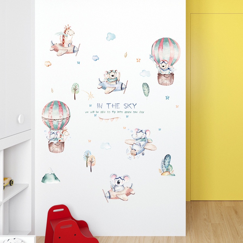 Decal dán tường in the sky cho phòng của bé