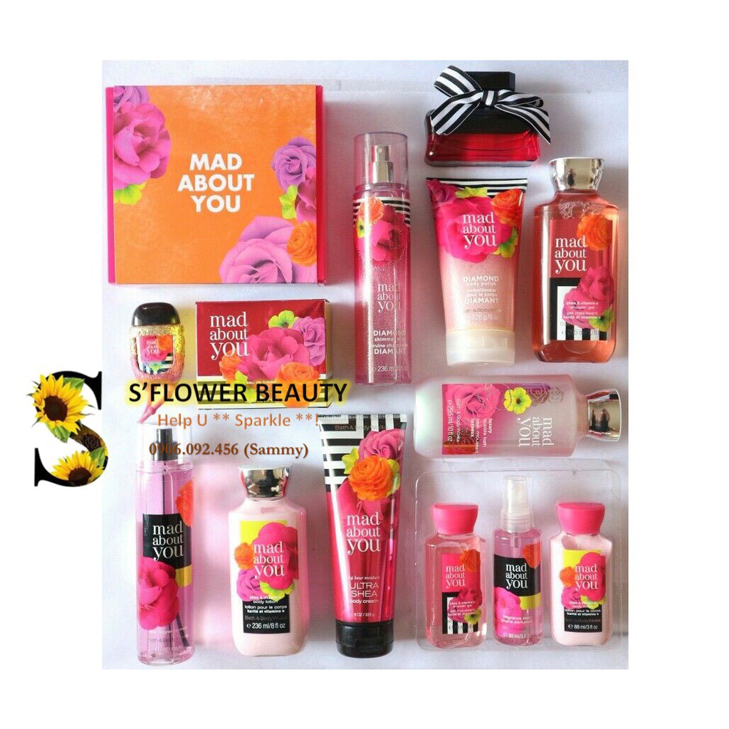 🍇 Mad About You | Sản Phẩm Tắm Dưỡng Xịt Thơm Toàn Thân Lưu Hương Mịn Da Bath & Body Works