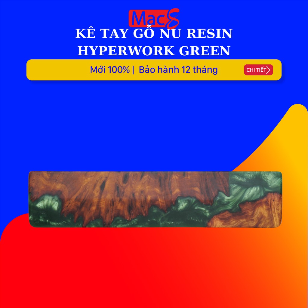 Kê tay gỗ Nu Resin HyperWork Green