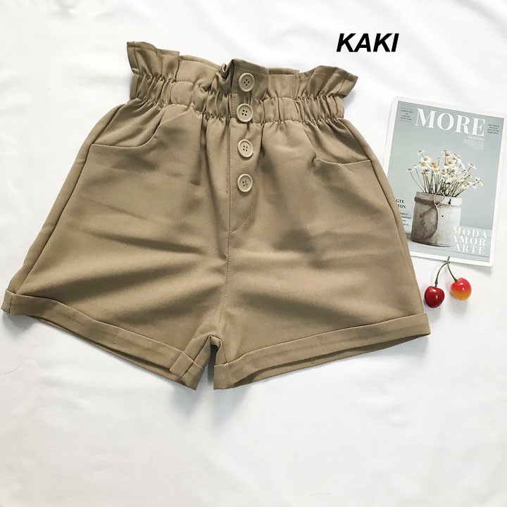 Quần đùi nữ từ 40-45kg - quần sọt short nữ vải kaki Lưng Cao - QNU40 | BigBuy360 - bigbuy360.vn