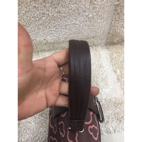 Túi si y hình dù phối da mới cao