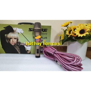 Micro có dây karaoke shure sm-78 plus cao cấp