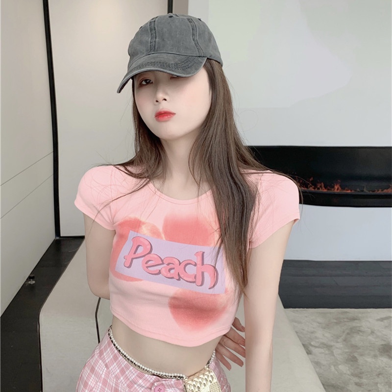 Áo Thun Tay Ngắn In Họa Tiết Dễ Thương Thời Trang Mùa Hè Cho Nữ