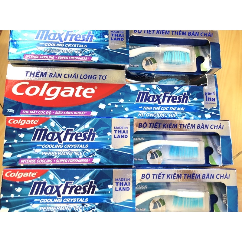 kem đánh răng Colgate maxfresh 225g tặng kèm bàn chải