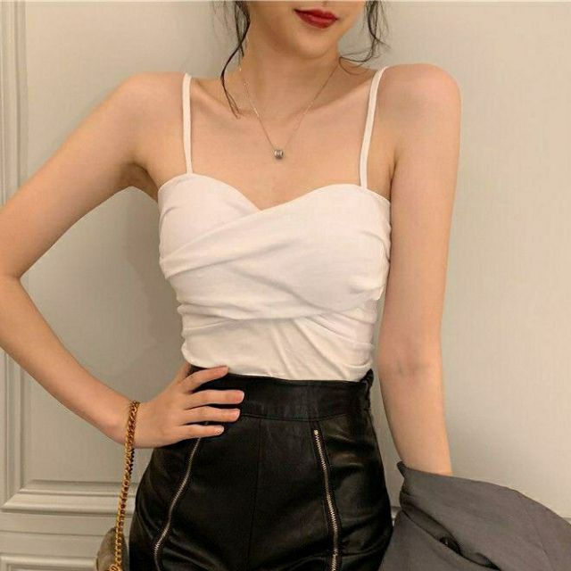 Áo 2 Dây Bra Xoắn Ngực Có Mút Đệm Gợi Cảm | BigBuy360 - bigbuy360.vn