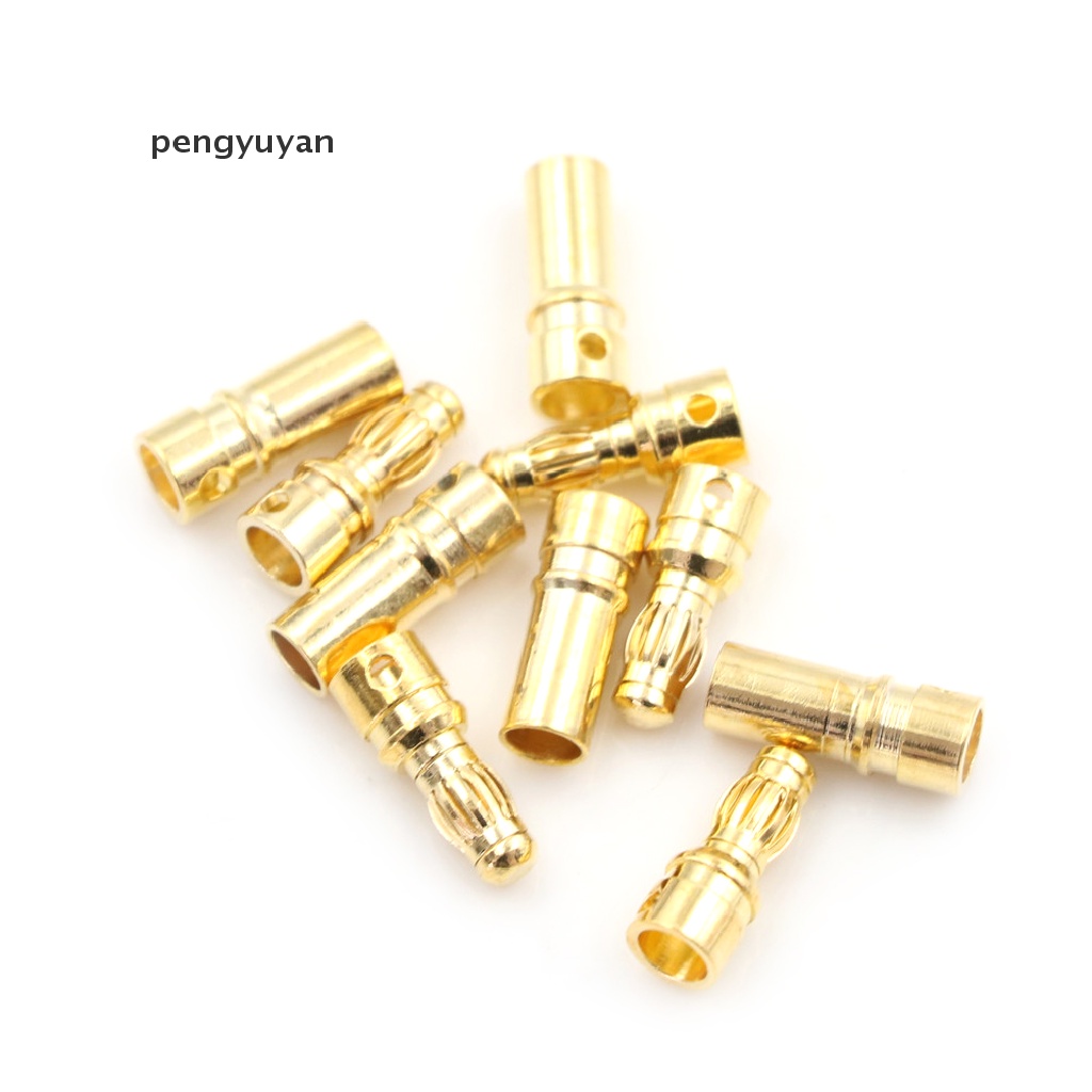 Bộ 5 Đầu Nối Chuối 3.5mm Mạ Vàng Dày 3.5mm Chất Lượng Cao