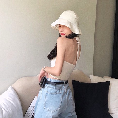 Áo croptop hai dây phong cách quyến rũ thời trang mùa hè dành cho nữ | BigBuy360 - bigbuy360.vn