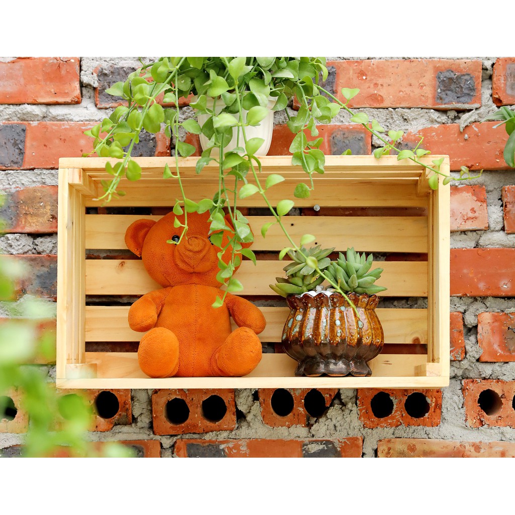 Box gỗ trang trí Decor đa năng chất lượng giá rẻ nhất - Size L (Cao 25cm x Dài 50cm x Rộng 30cm)