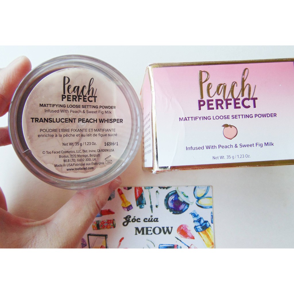 [Fullsize 35g/mini 3.5g] Phấn phủ Too Faced Peach Perfect Mattifying Loose Setting Powder | BigBuy360 - bigbuy360.vn